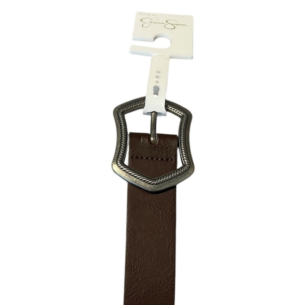 Jessica Simpson Belt Women's Large Brown Faux Leather
